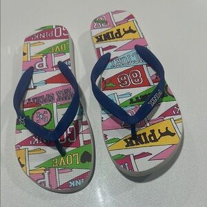 PINK Victoria's Secret Flip Flops - Multicolor